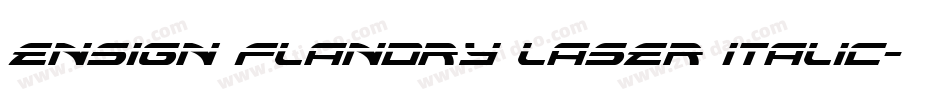 Ensign Flandry Laser Italic字体转换